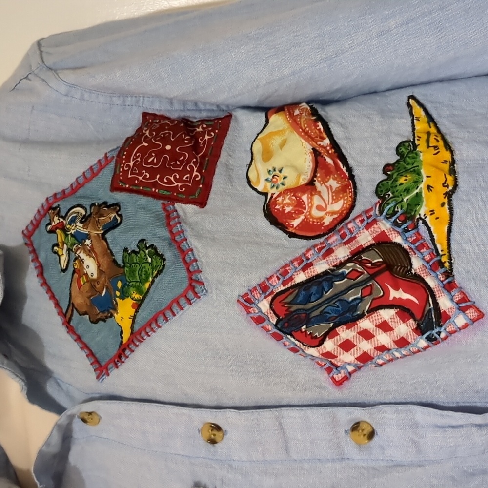 Casey & Max vintage long-sleeved button down Western embroided women size M - Picture 3 of 7